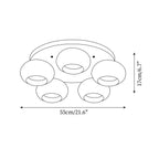 Yardenhill Glass Ceiling Light-Moonnatur