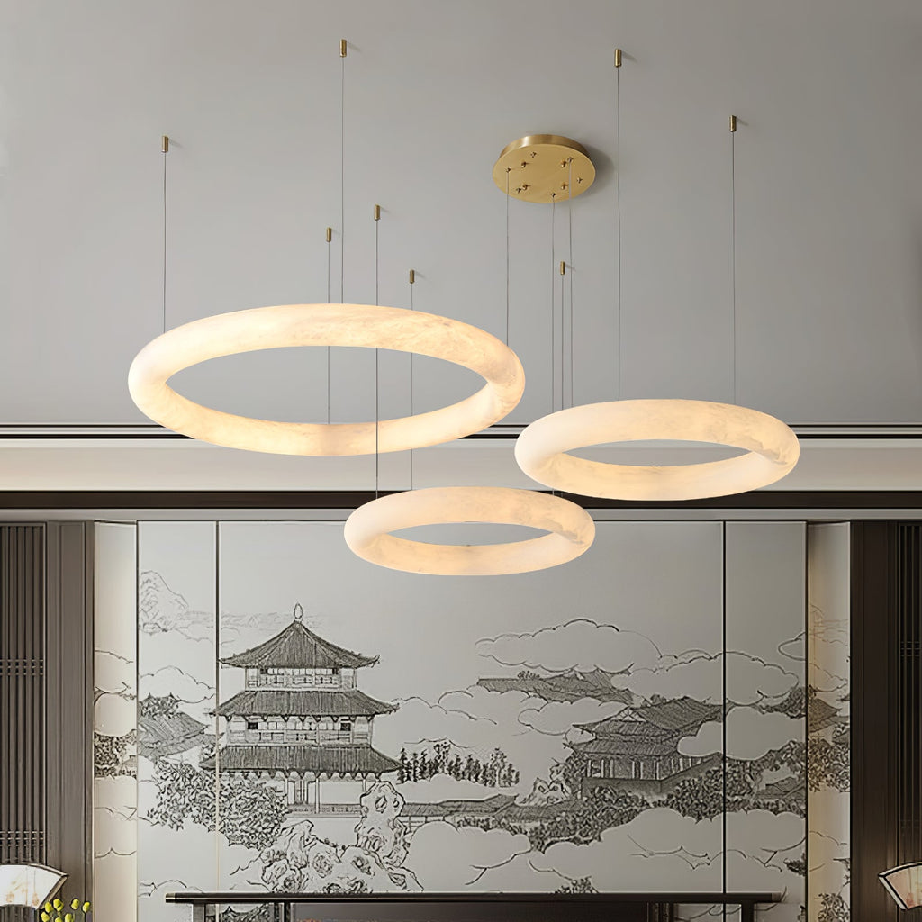 Lorrenden Alabaster Pendant Light-Moonnatur