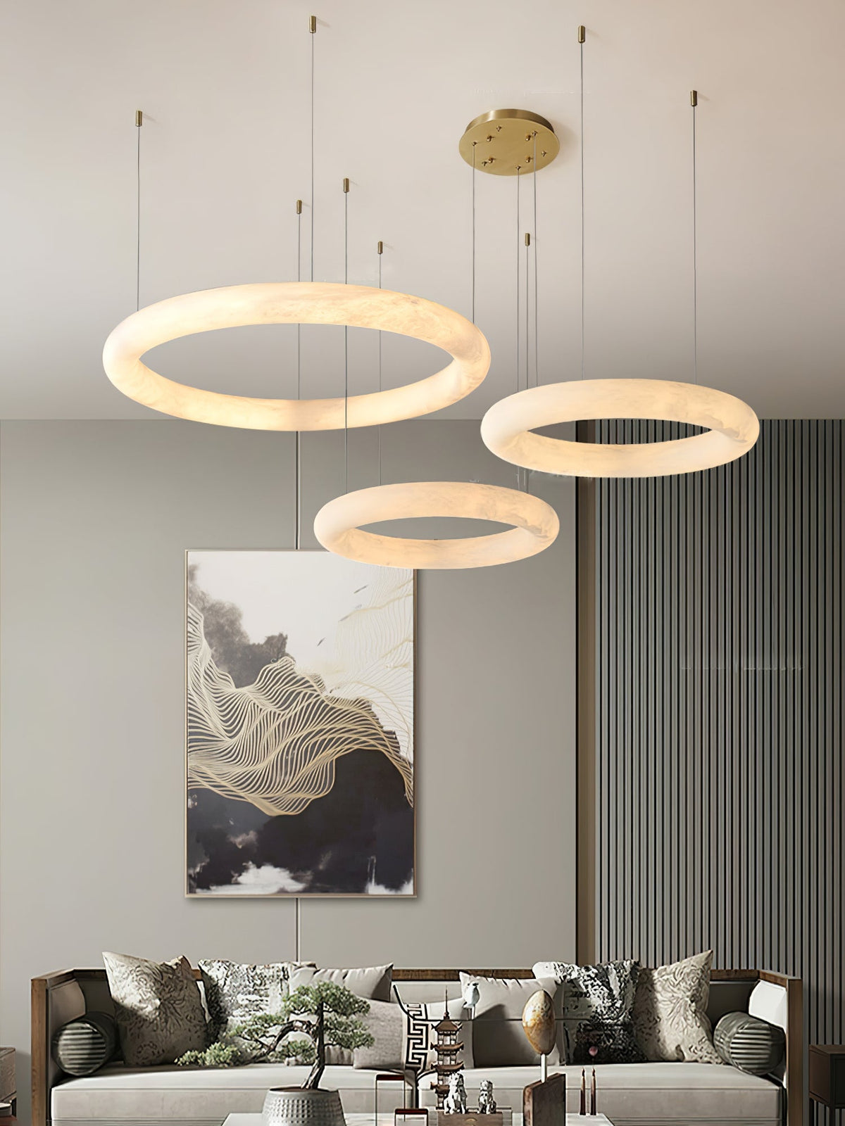 Lorrenden Alabaster Pendant Light-Moonnatur