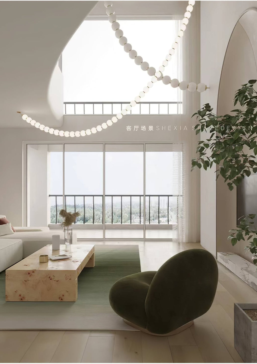Zarenwyn Acrylic Chandelier-Moonnatur