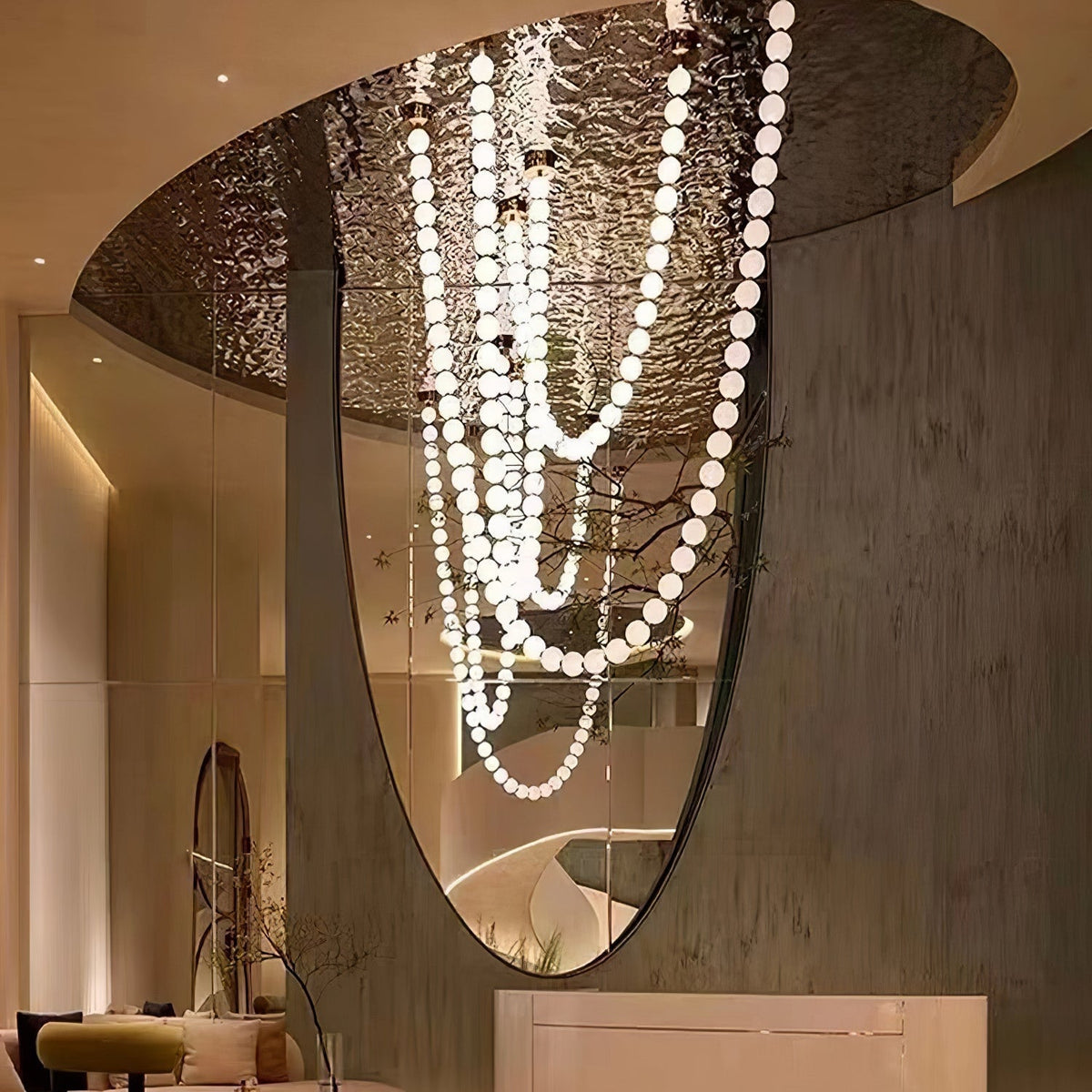 Gildenora Acrylic Chandelier-Moonnatur