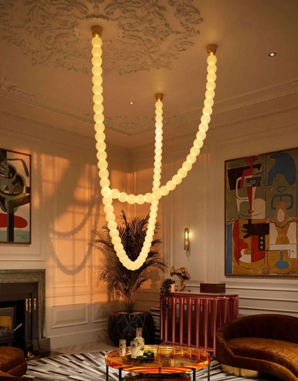 Gildenora Acrylic Chandelier-Moonnatur