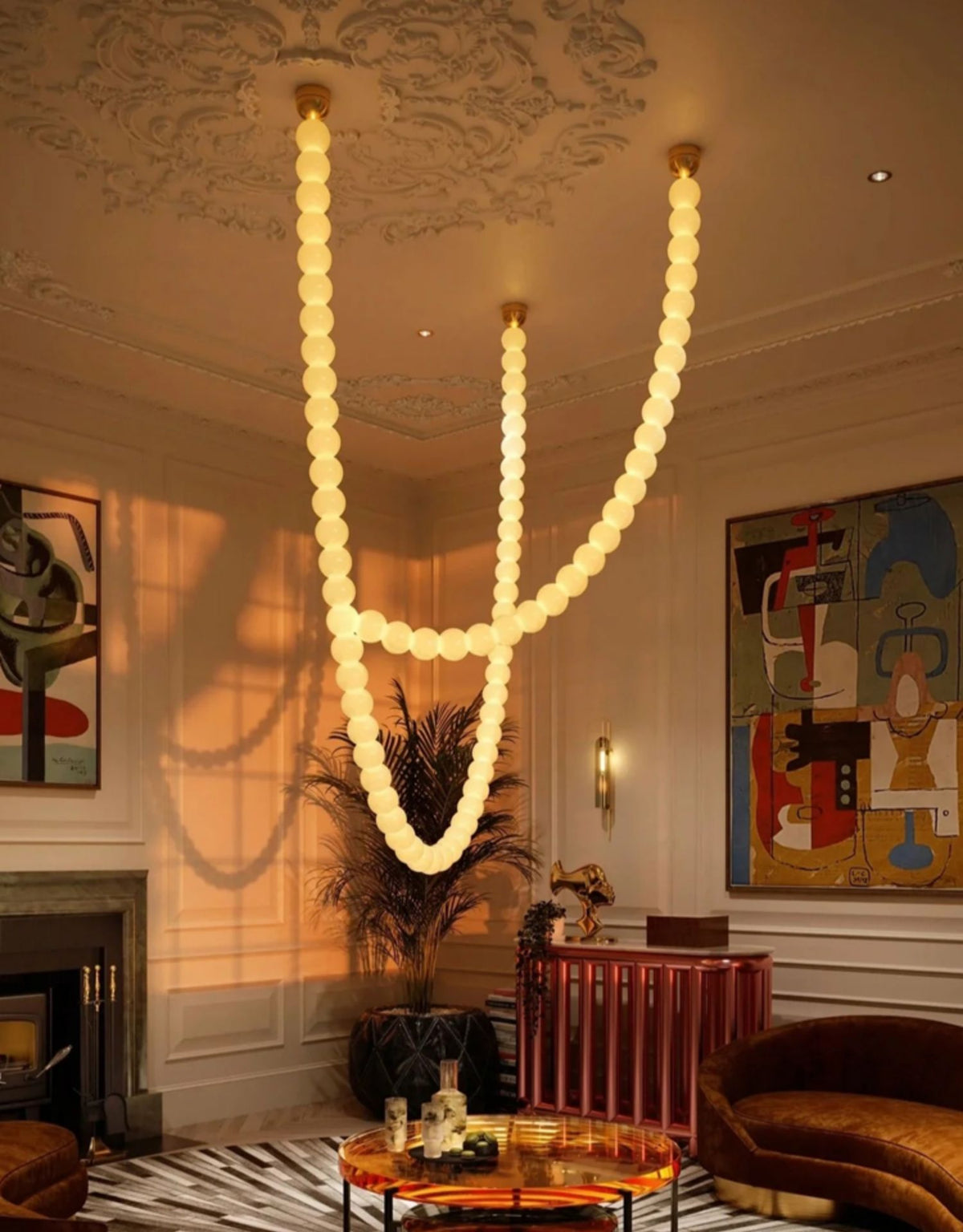 Gildenora Acrylic Chandelier-Moonnatur