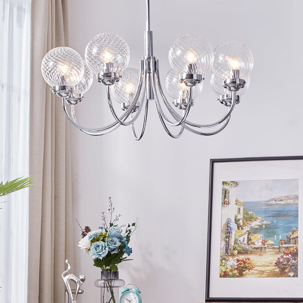 Ardenella Glass Chandelier-Moonnatur