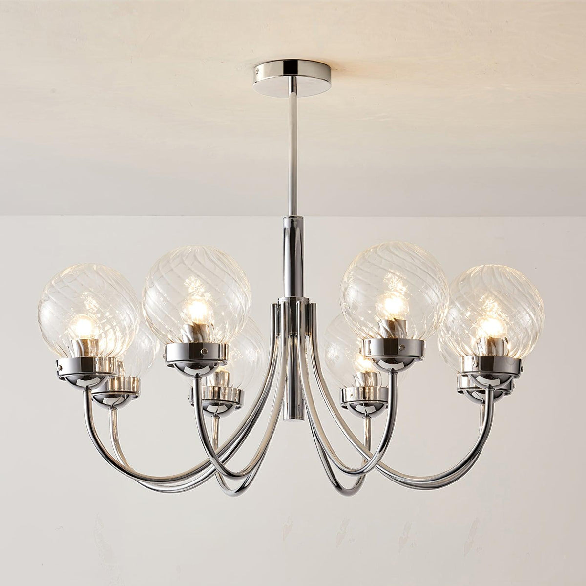Ardenella Glass Chandelier-Moonnatur