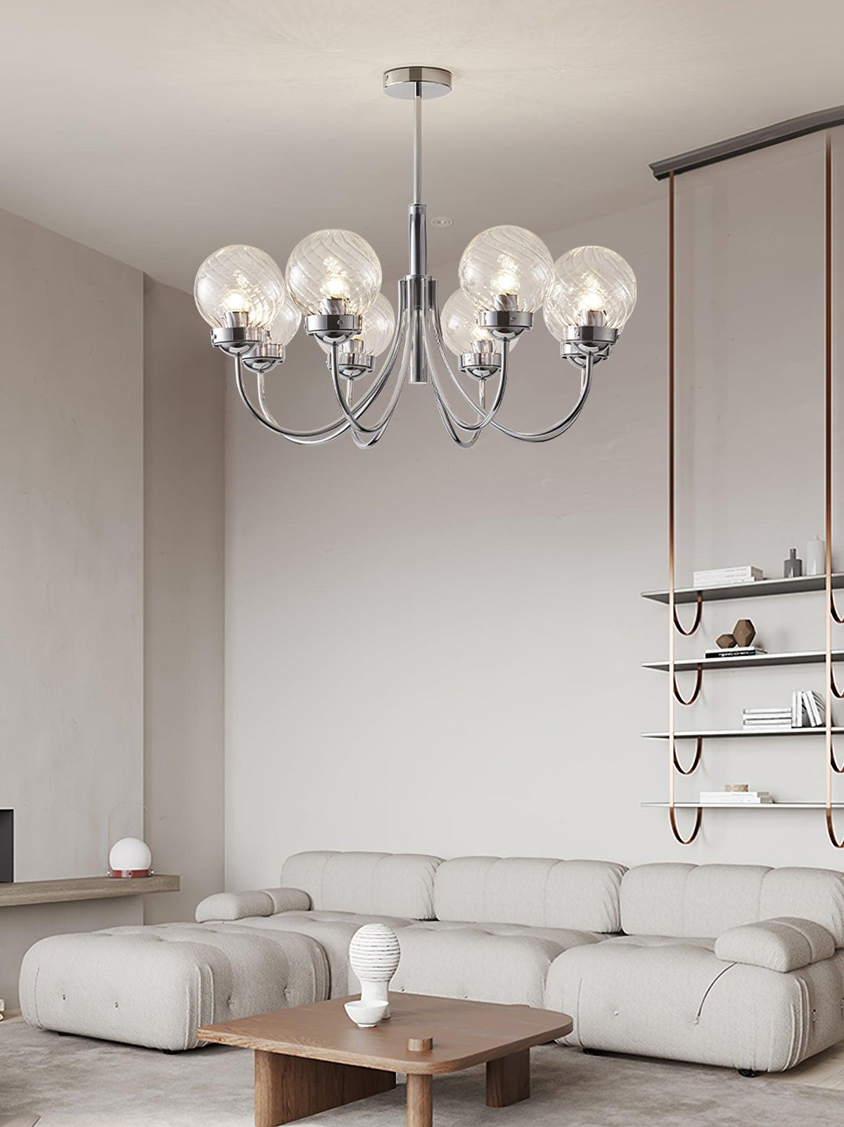 Ardenella Glass Chandelier-Moonnatur