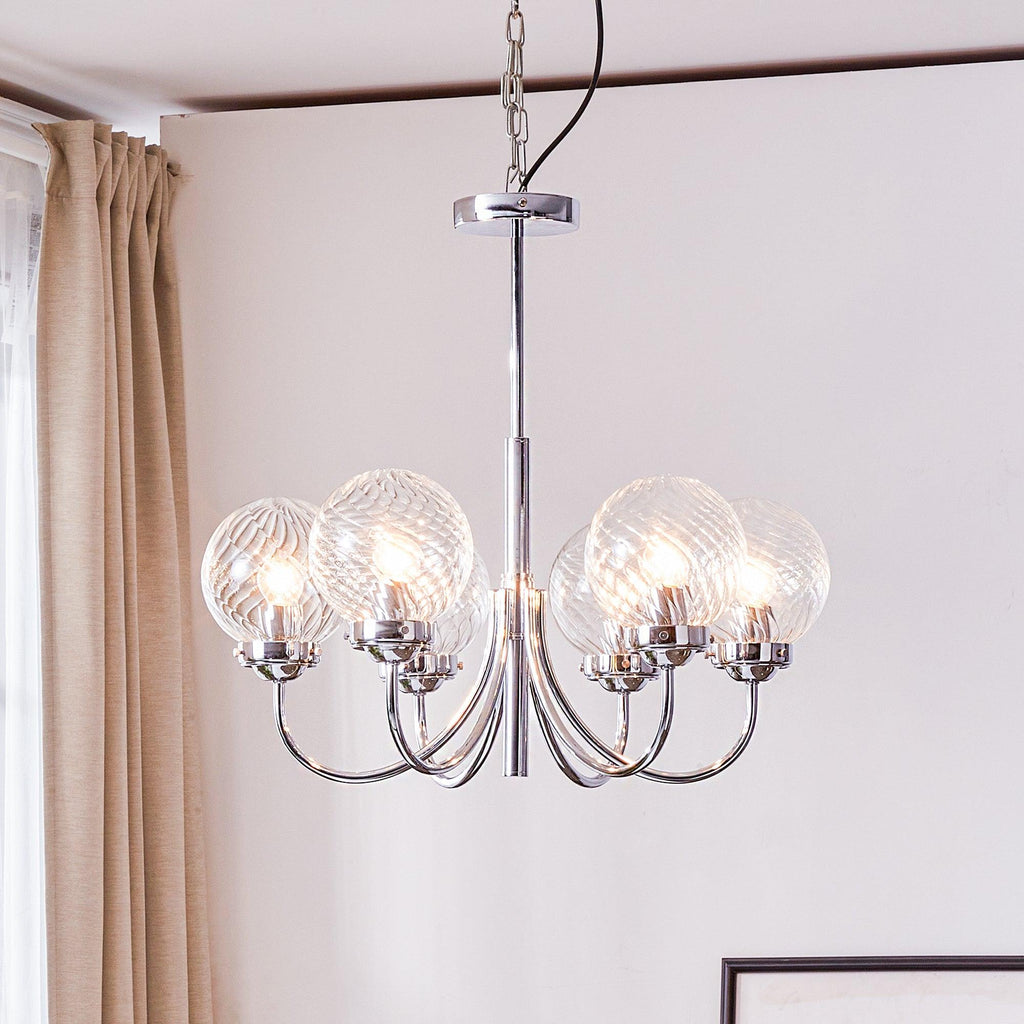 Ardenella Glass Chandelier-Moonnatur