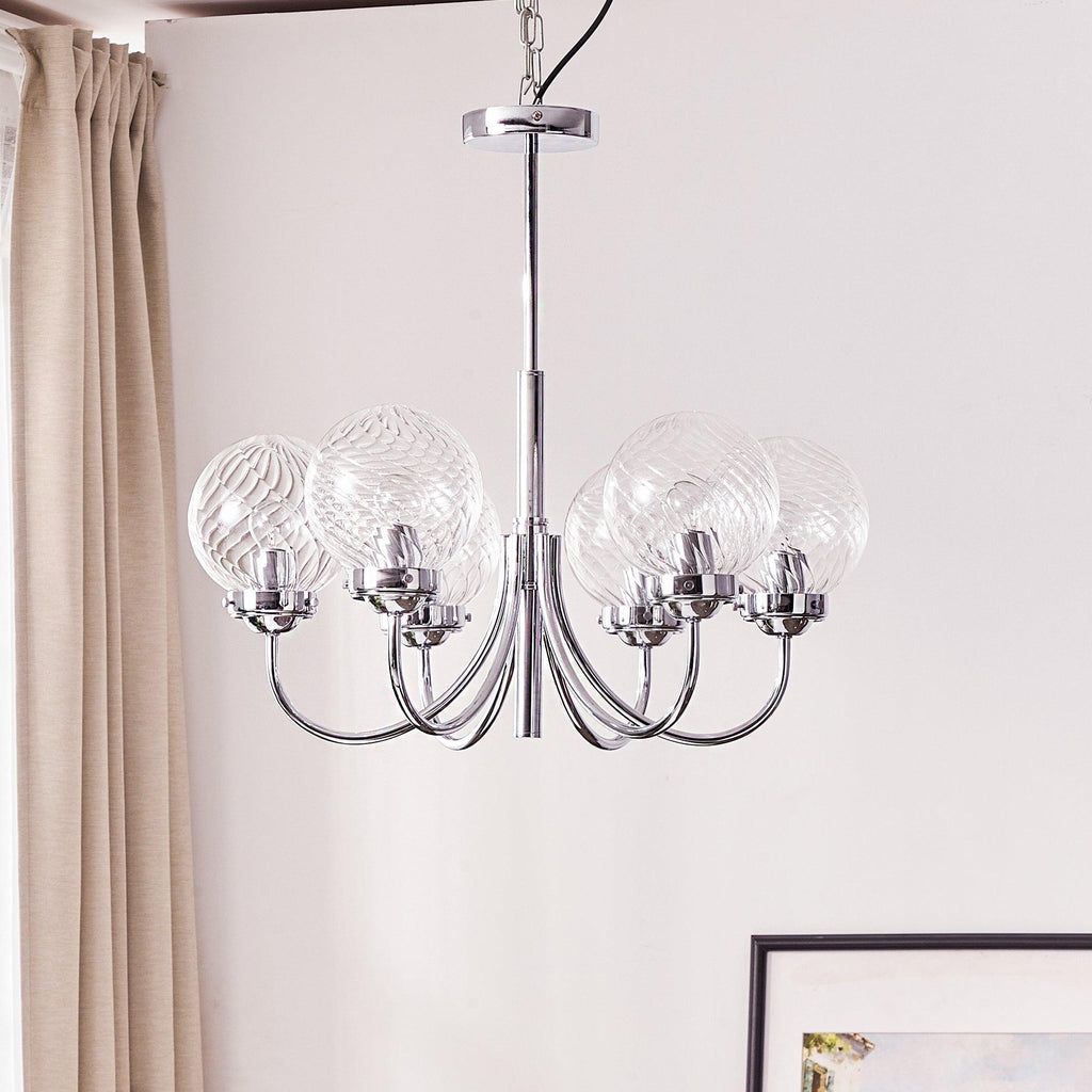 Ardenella Glass Chandelier-Moonnatur