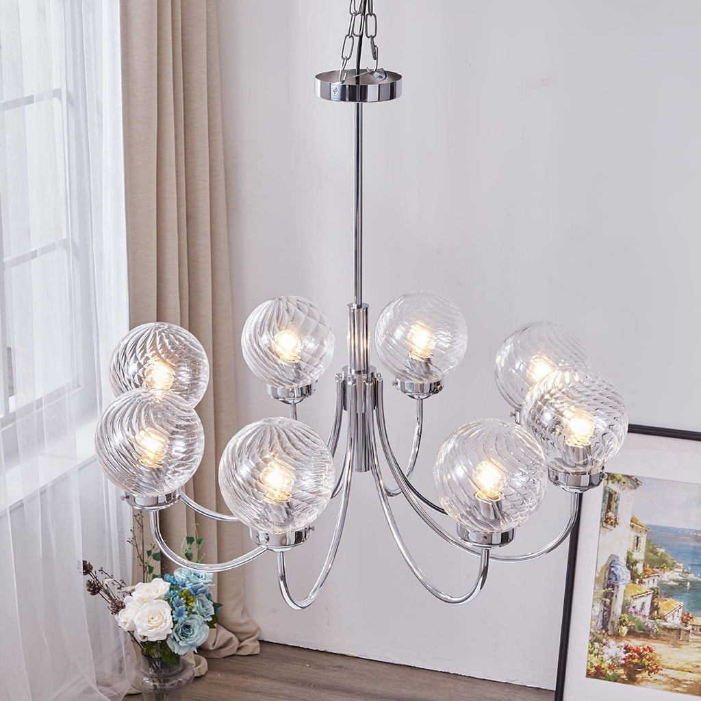 Ardenella Glass Chandelier-Moonnatur