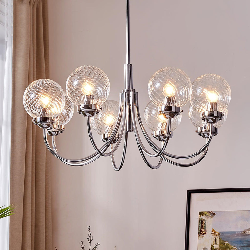 Ardenella Glass Chandelier-Moonnatur