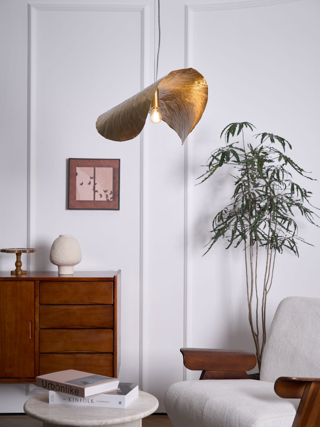 Karnelle Brass Pendant Light-Moonnatur