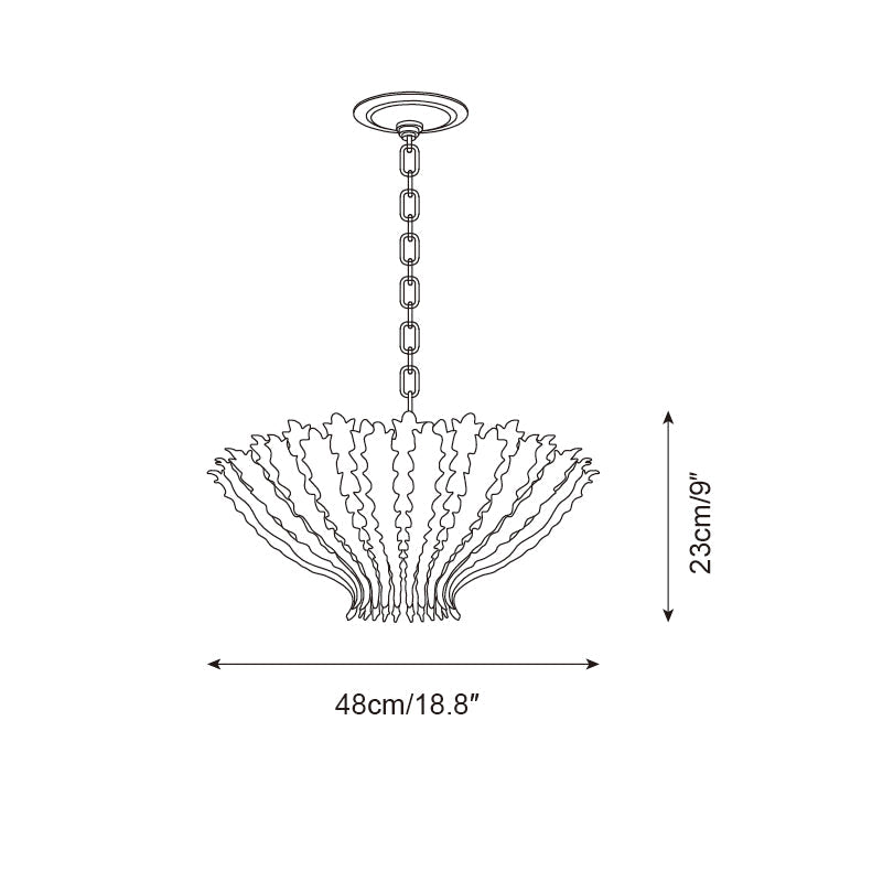 Ashenwren Metal Chandelier-Moonnatur