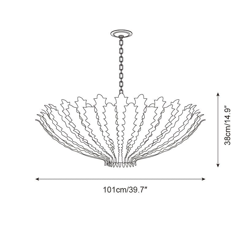 Ashenwren Metal Chandelier-Moonnatur