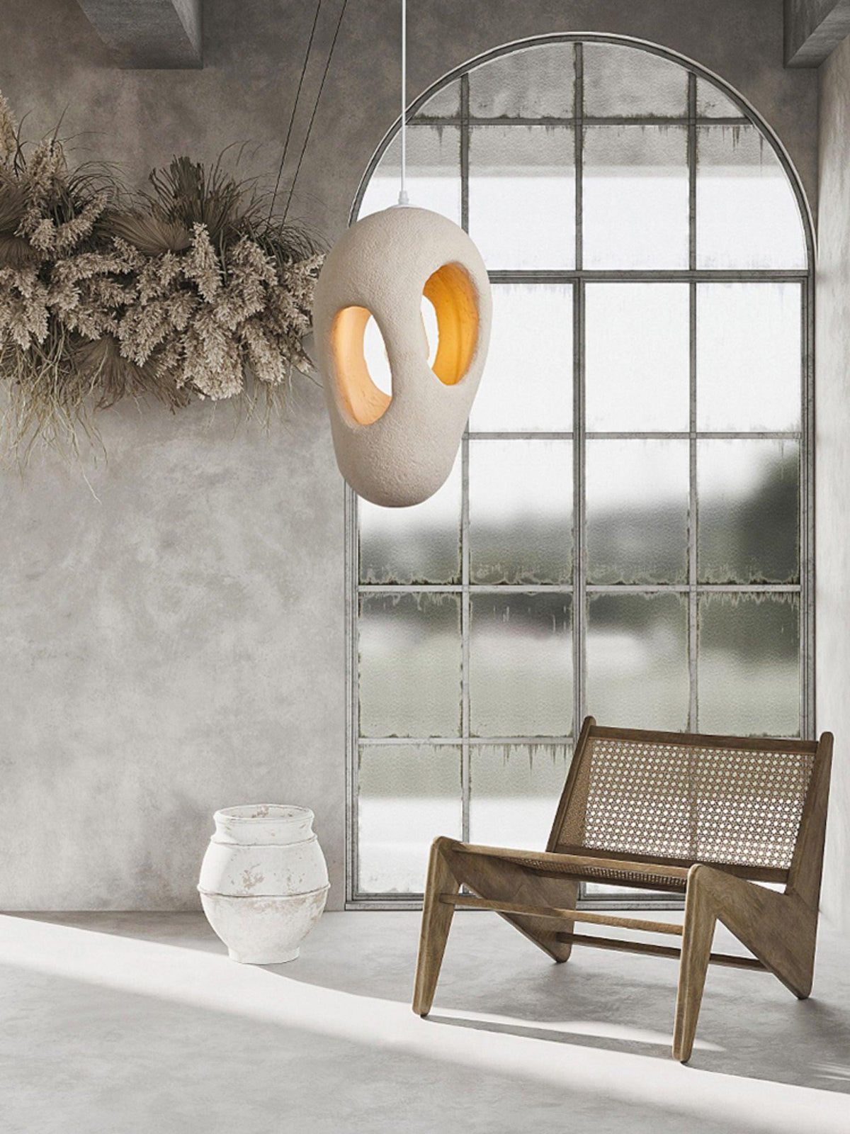 Orlenera Polystyrene Pendant Light-Moonnatur