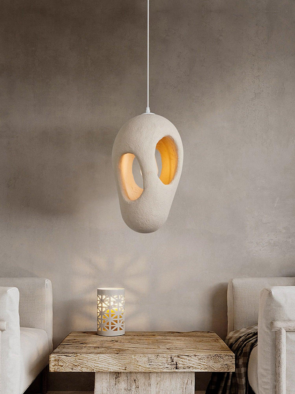 Orlenera Polystyrene Pendant Light-Moonnatur