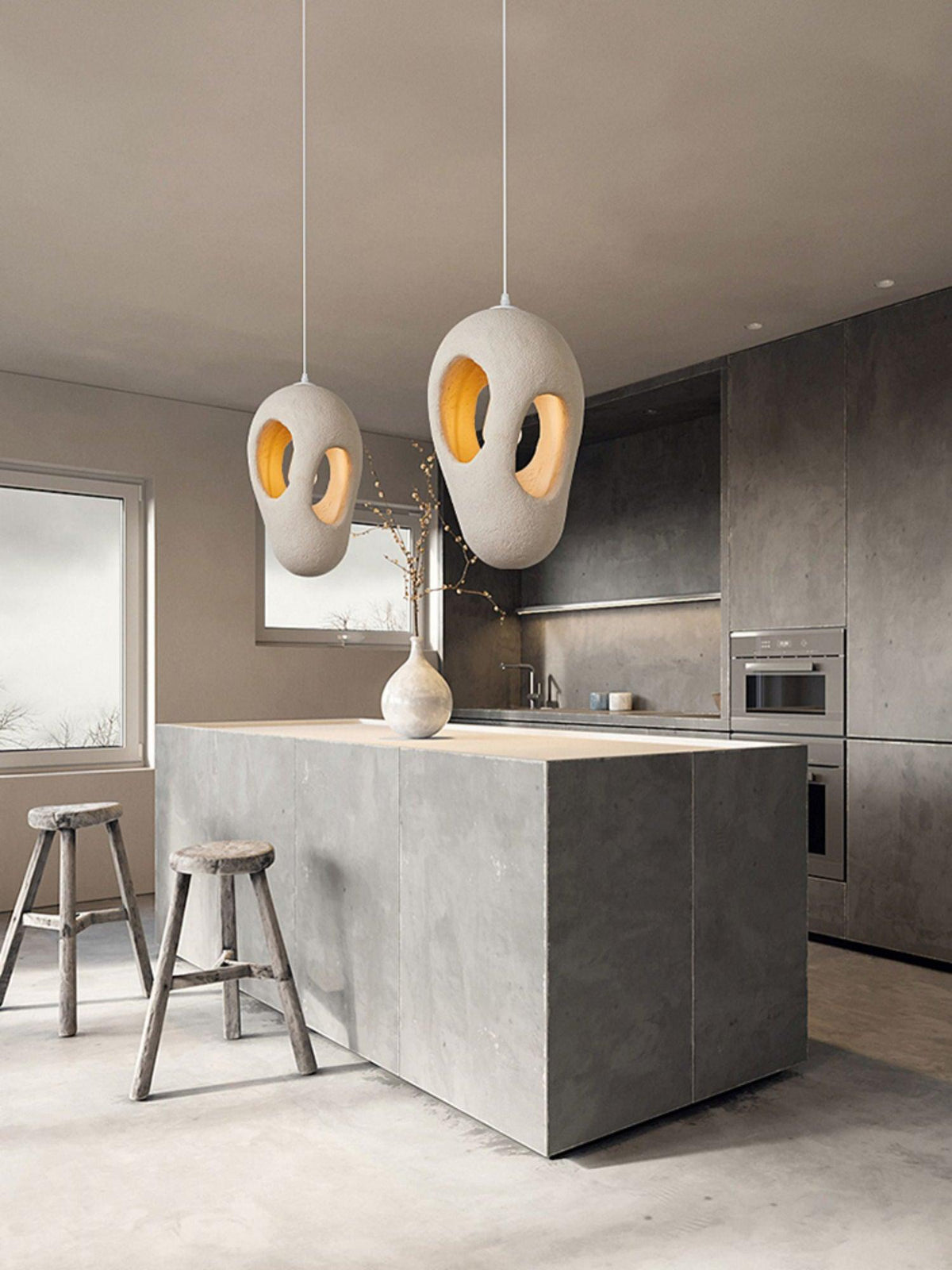 Orlenera Polystyrene Pendant Light-Moonnatur
