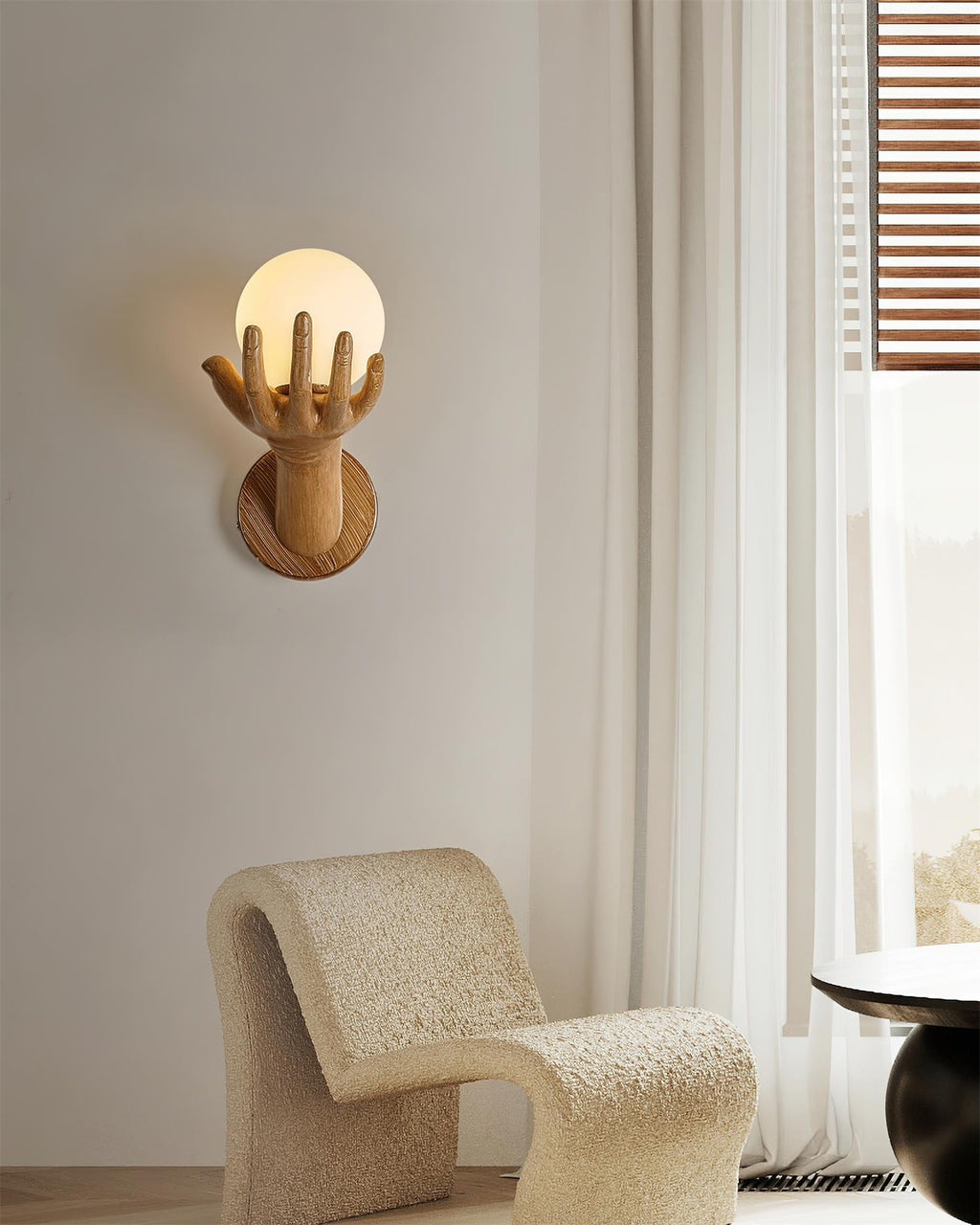 Mardenenna Polymer Wall Light-Moonnatur