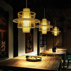 Hadrenune Bamboo Pendant Light-Moonnatur