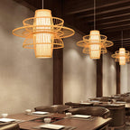 Hadrenune Bamboo Pendant Light-Moonnatur
