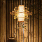 Hadrenune Bamboo Pendant Light-Moonnatur