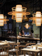 Hadrenune Bamboo Pendant Light-Moonnatur
