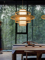 Hadrenune Bamboo Pendant Light-Moonnatur