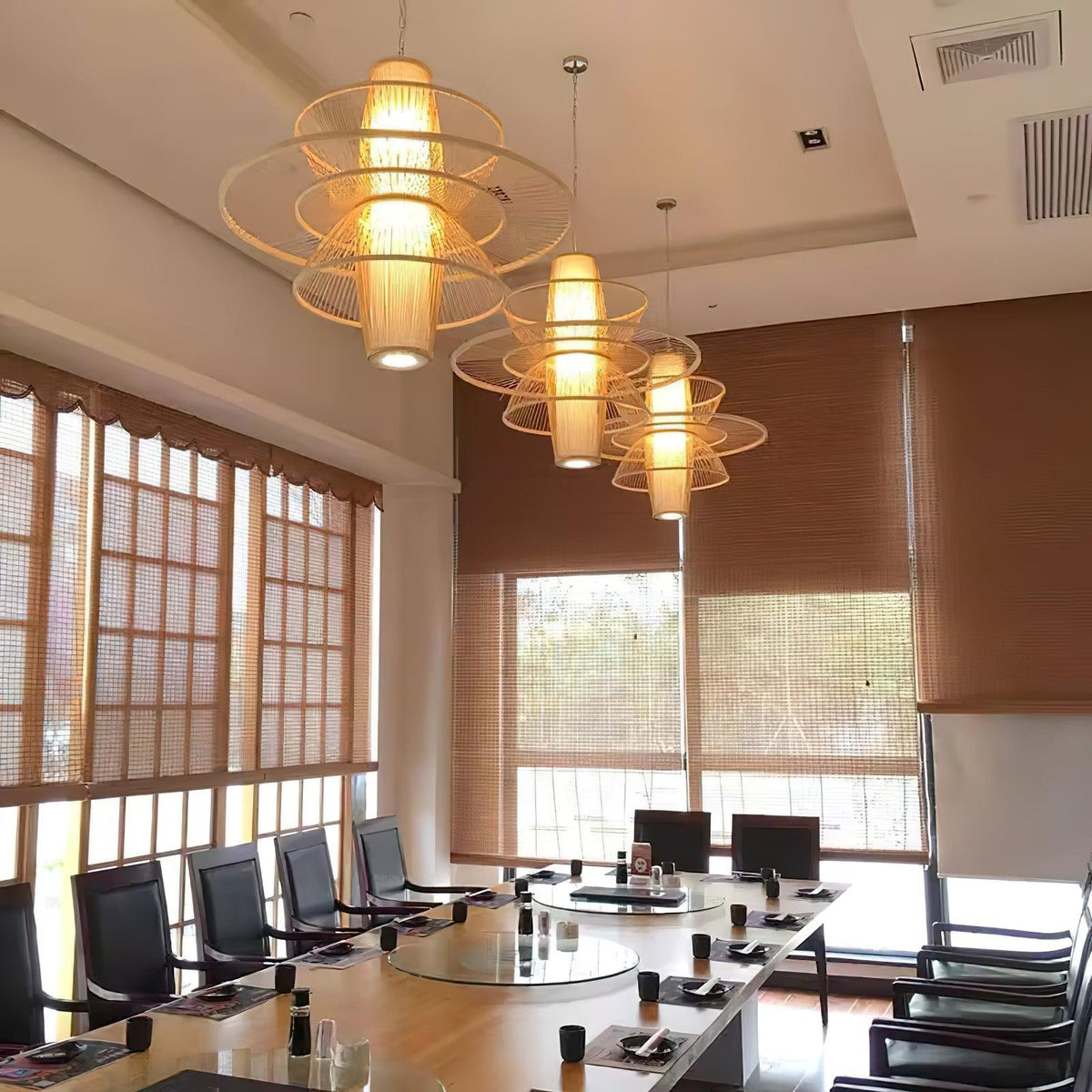 Hadrenune Bamboo Pendant Light-Moonnatur