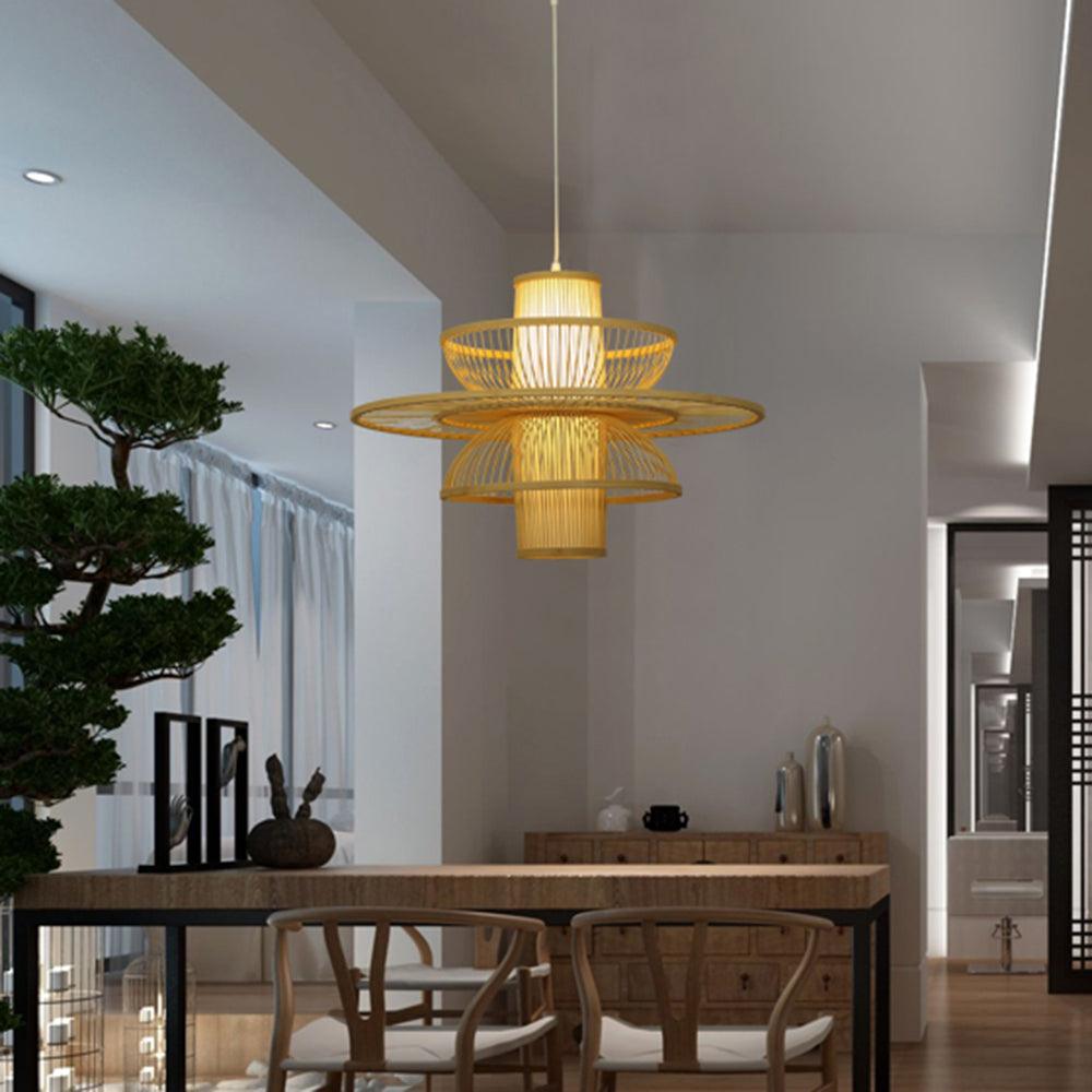 Hadrenune Bamboo Pendant Light-Moonnatur