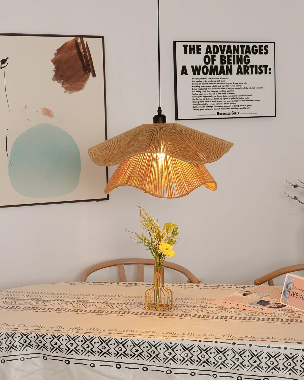 Wimora Hemp Rope Pendant Lamp-Moonnatur