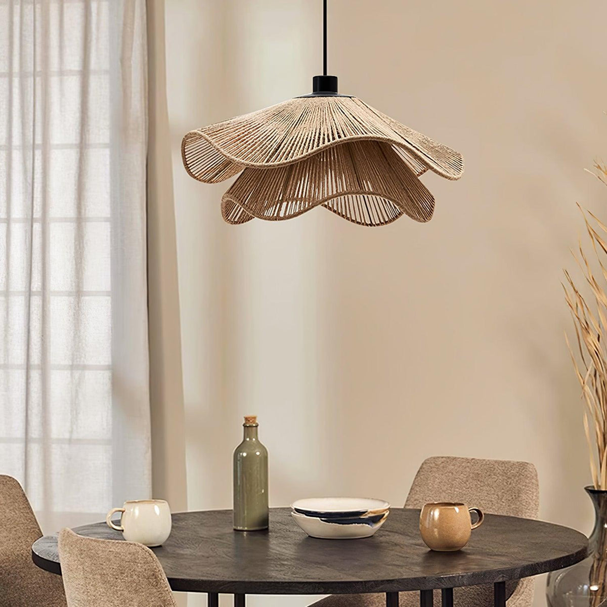 Wimora Hemp Rope Pendant Lamp-Moonnatur