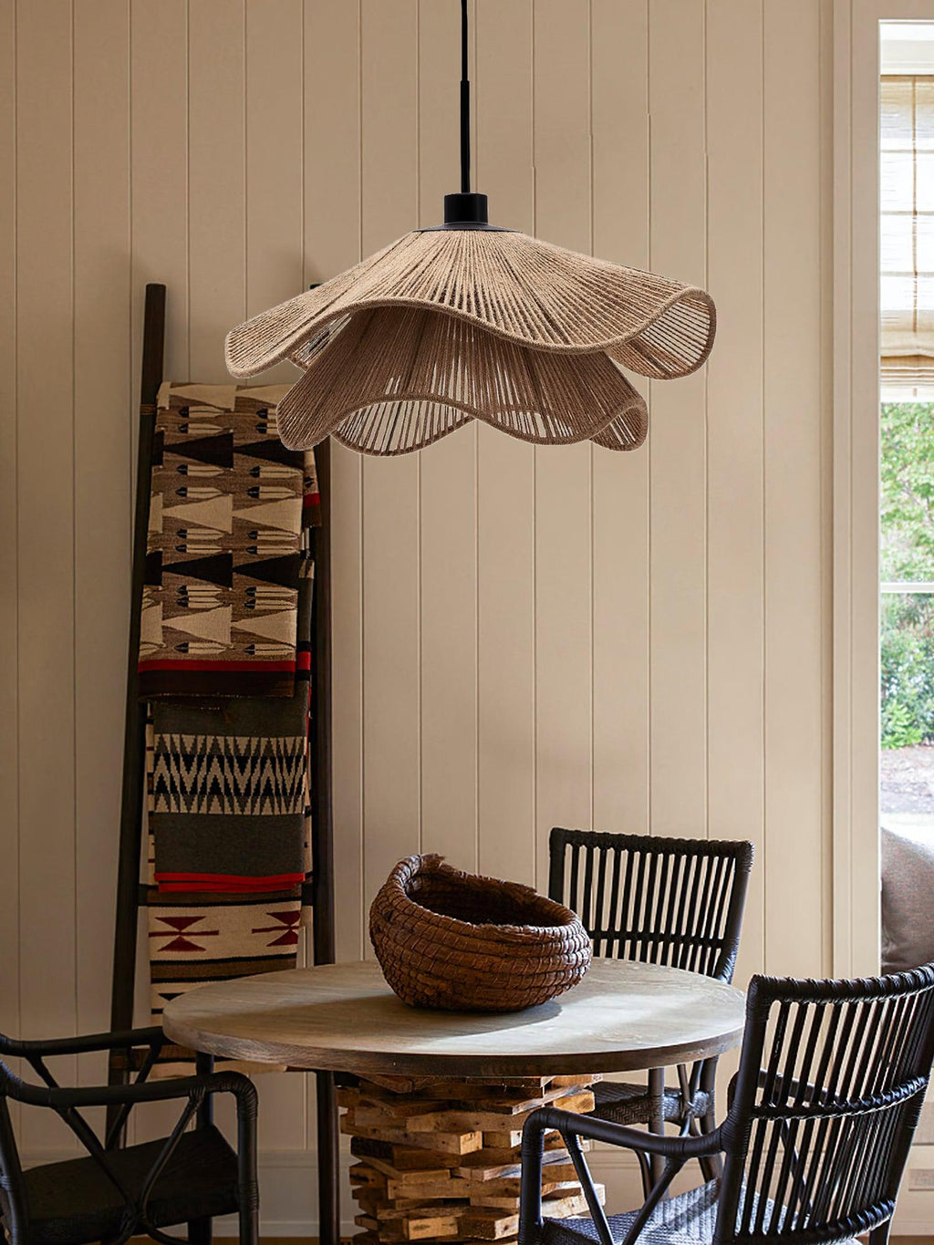 Wimora Hemp Rope Pendant Lamp-Moonnatur