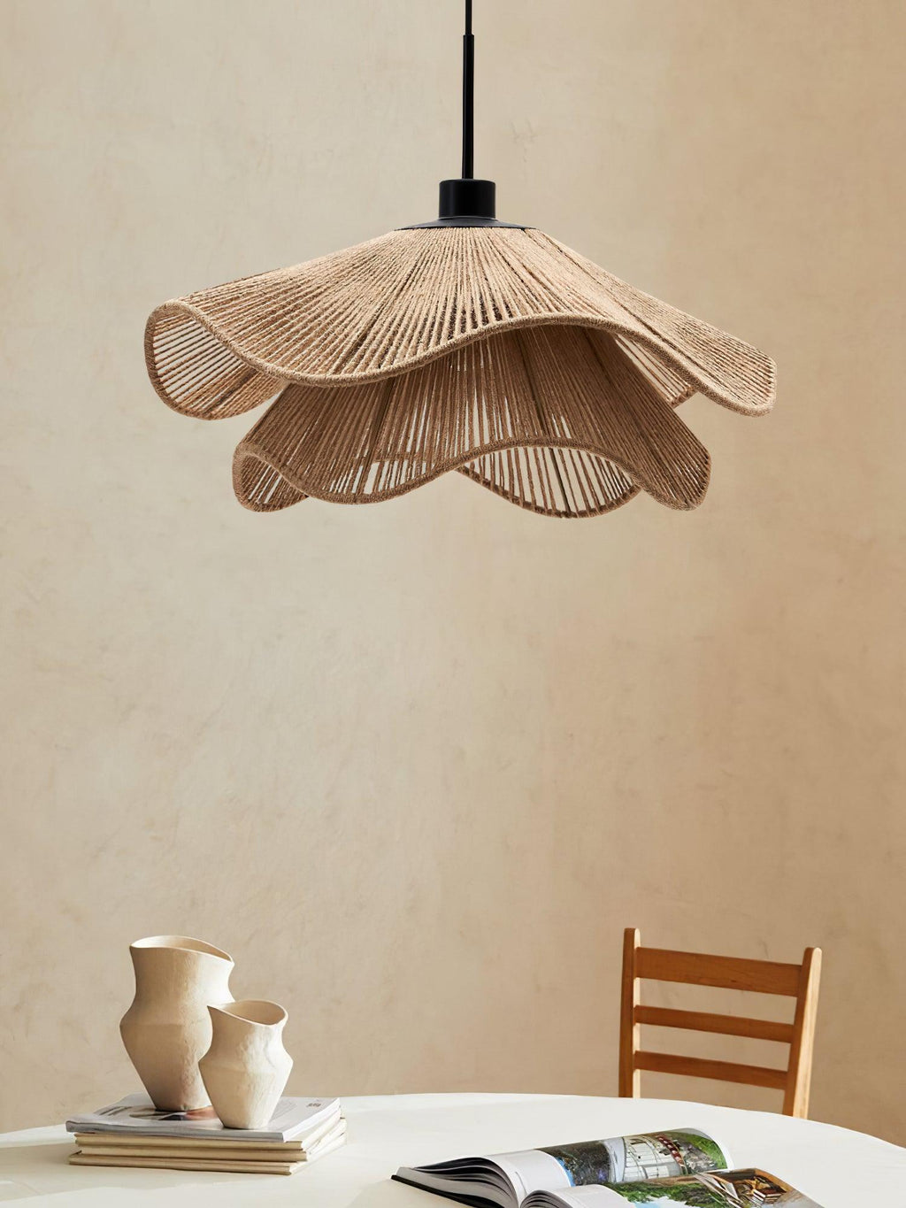 Wimora Hemp Rope Pendant Lamp-Moonnatur