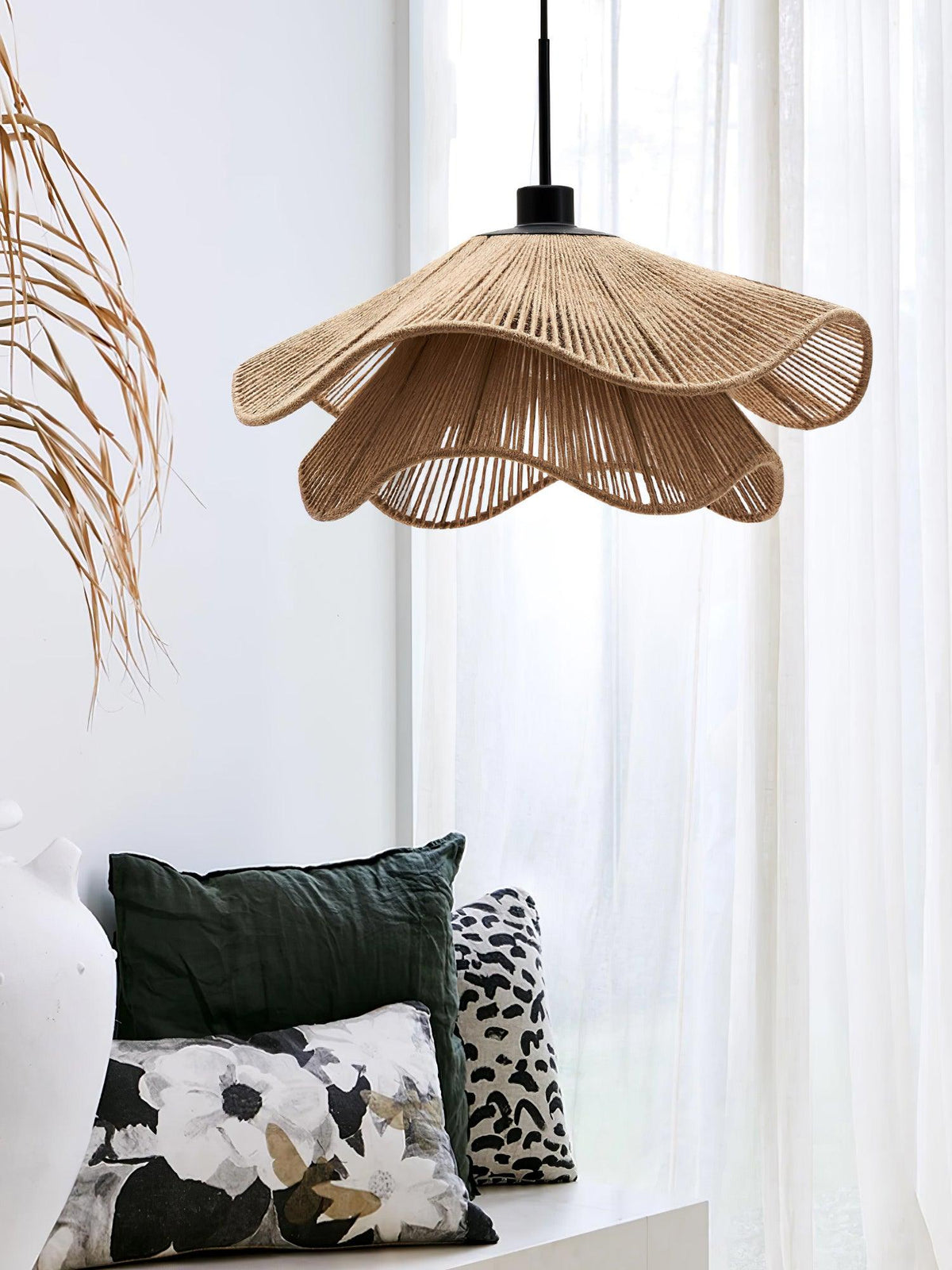 Wimora Hemp Rope Pendant Lamp-Moonnatur