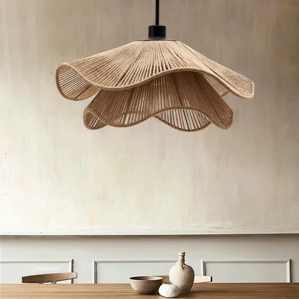 Wimora Hemp Rope Pendant Lamp-Moonnatur