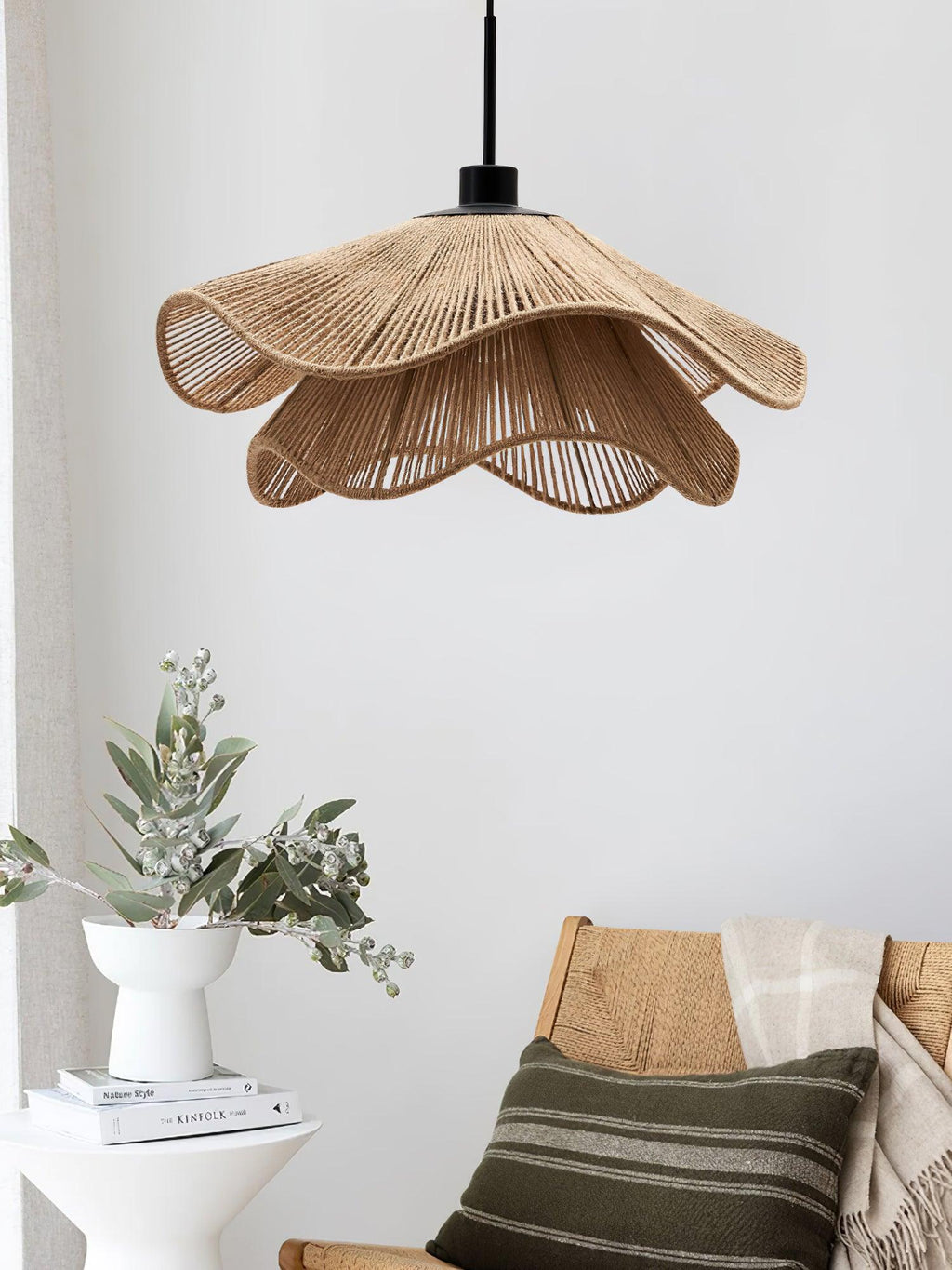 Wimora Hemp Rope Pendant Lamp-Moonnatur
