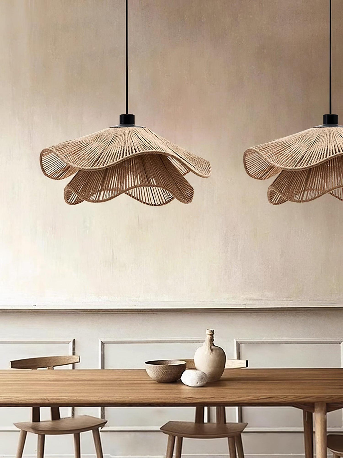 Wimora Hemp Rope Pendant Lamp-Moonnatur