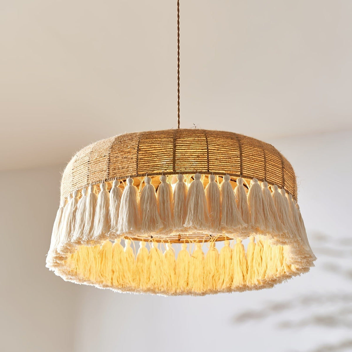 Wrenina Jute Rope Pendant Light-Moonnatur