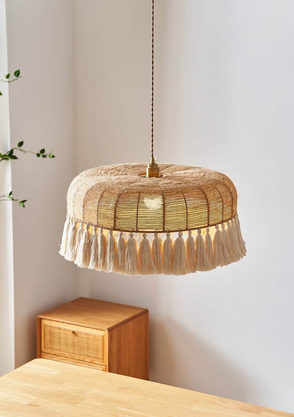 Wrenina Jute Rope Pendant Light-Moonnatur