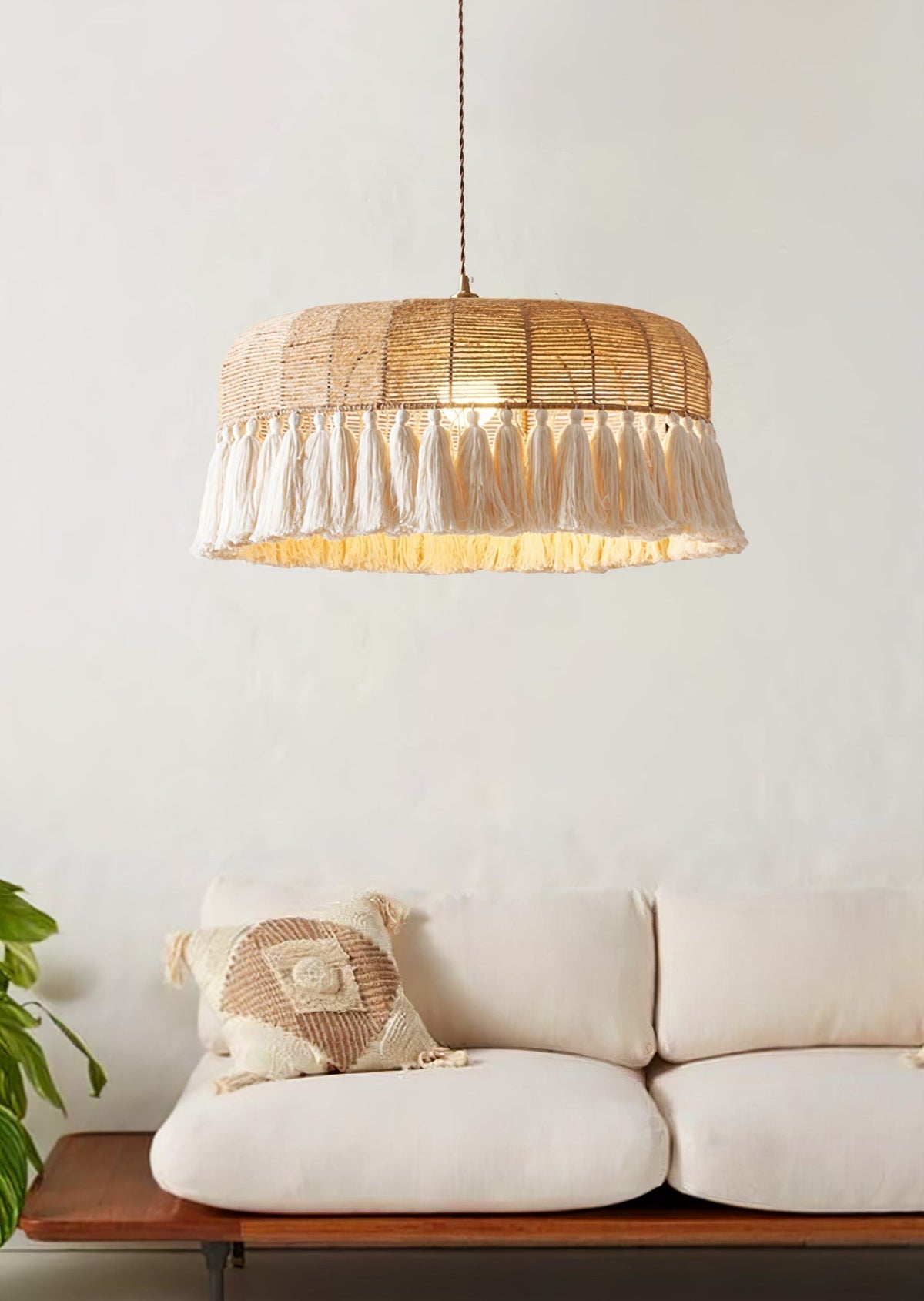 Wrenina Jute Rope Pendant Light-Moonnatur