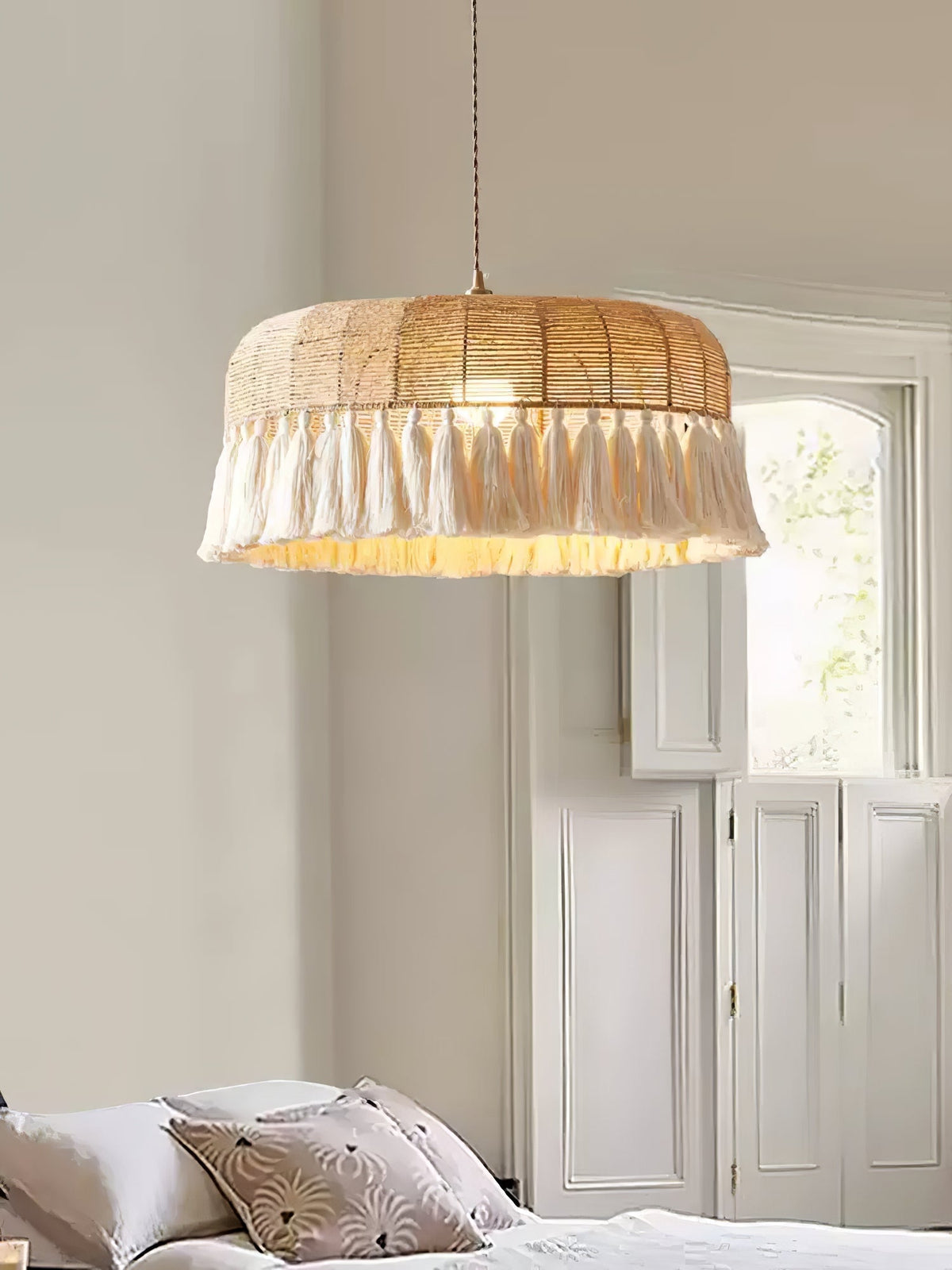 Wrenina Jute Rope Pendant Light-Moonnatur