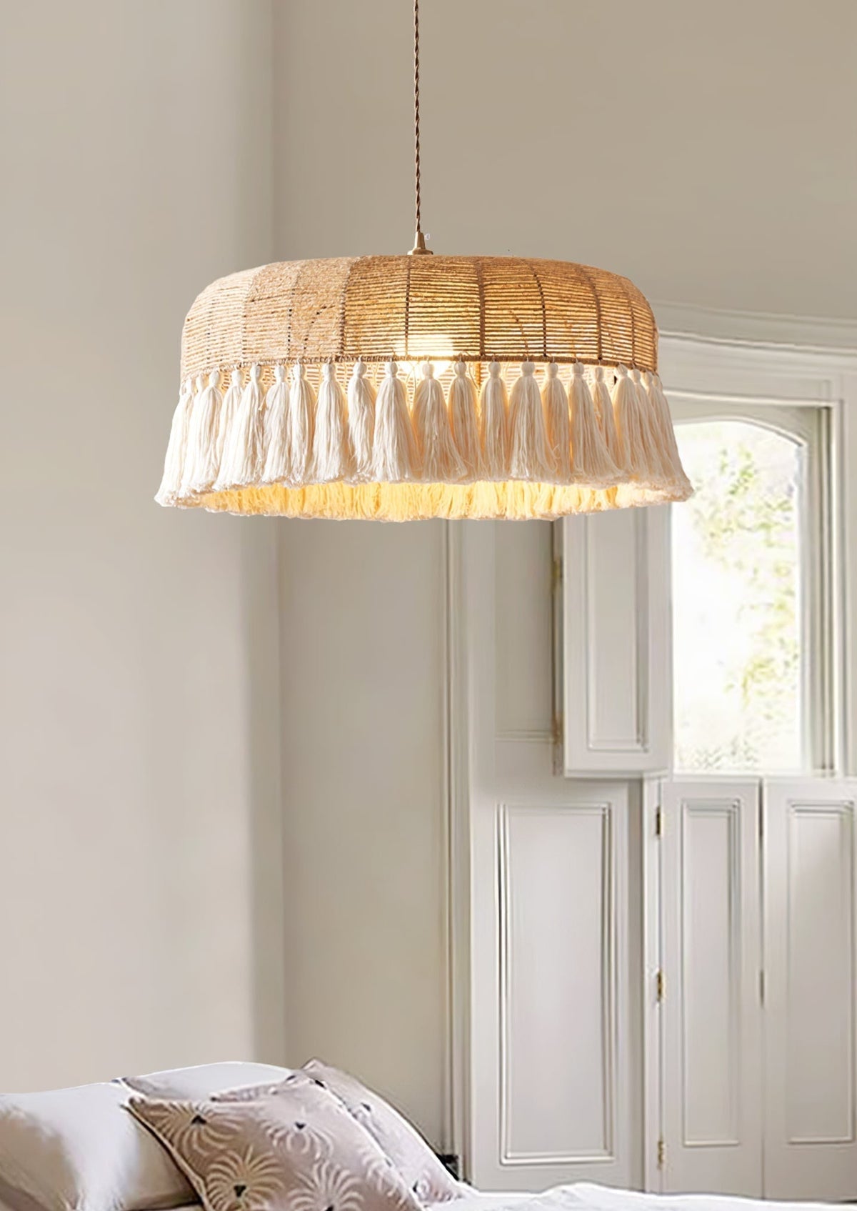 Wrenina Jute Rope Pendant Light-Moonnatur