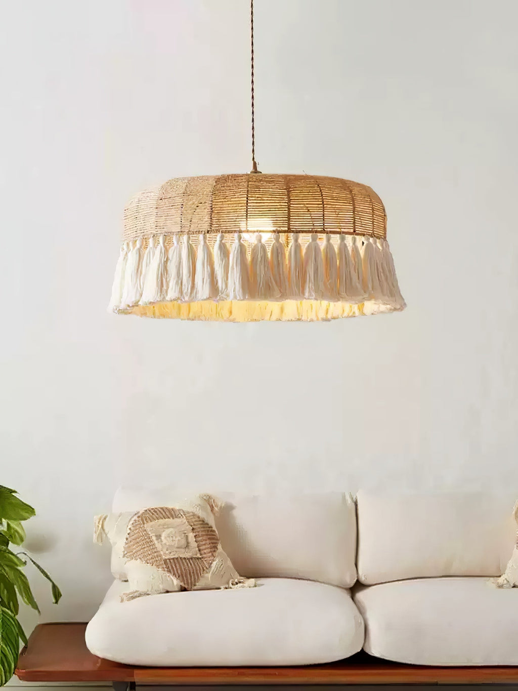 Wrenina Jute Rope Pendant Light-Moonnatur