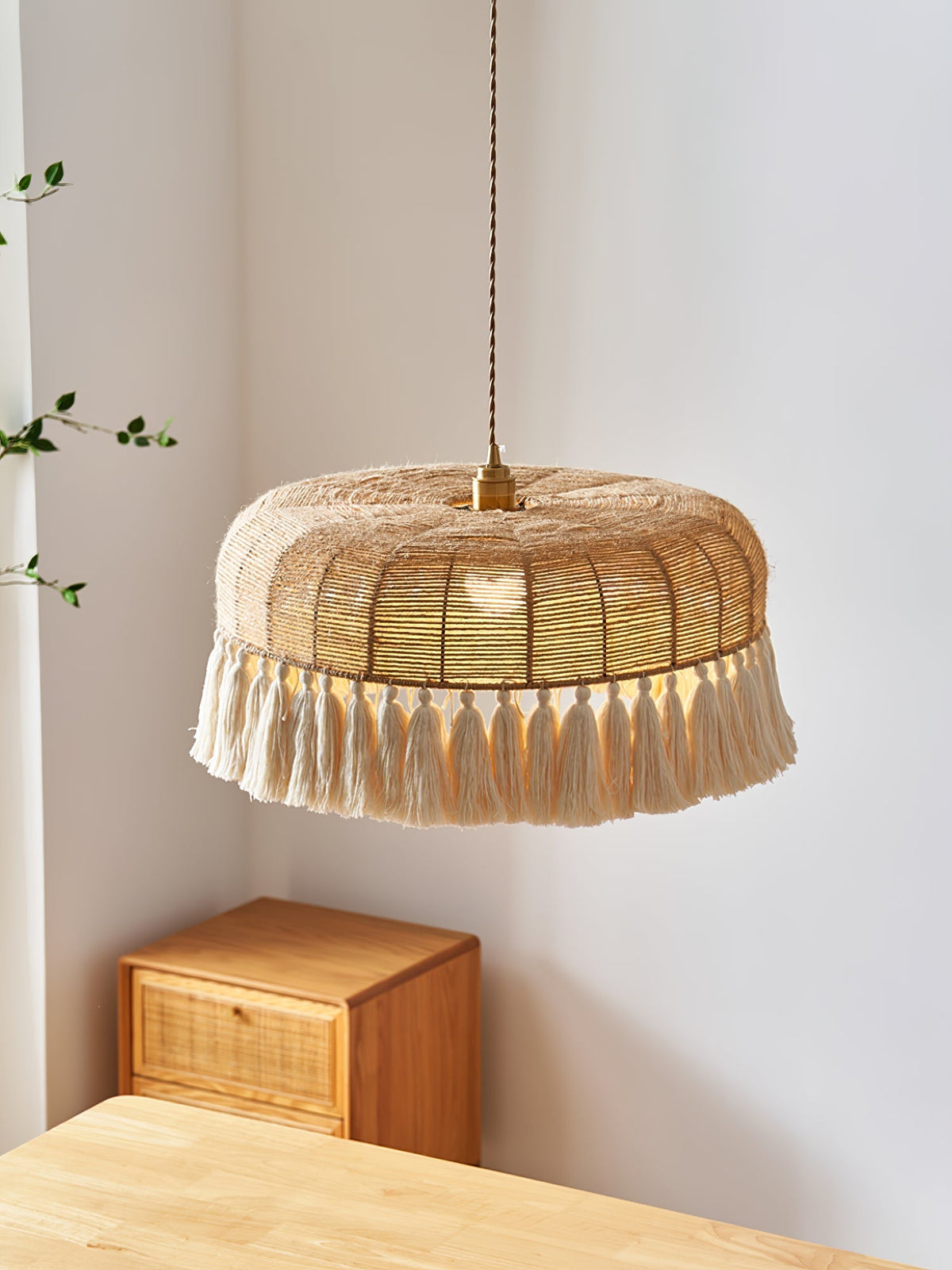 Wrenina Jute Rope Pendant Light-Moonnatur