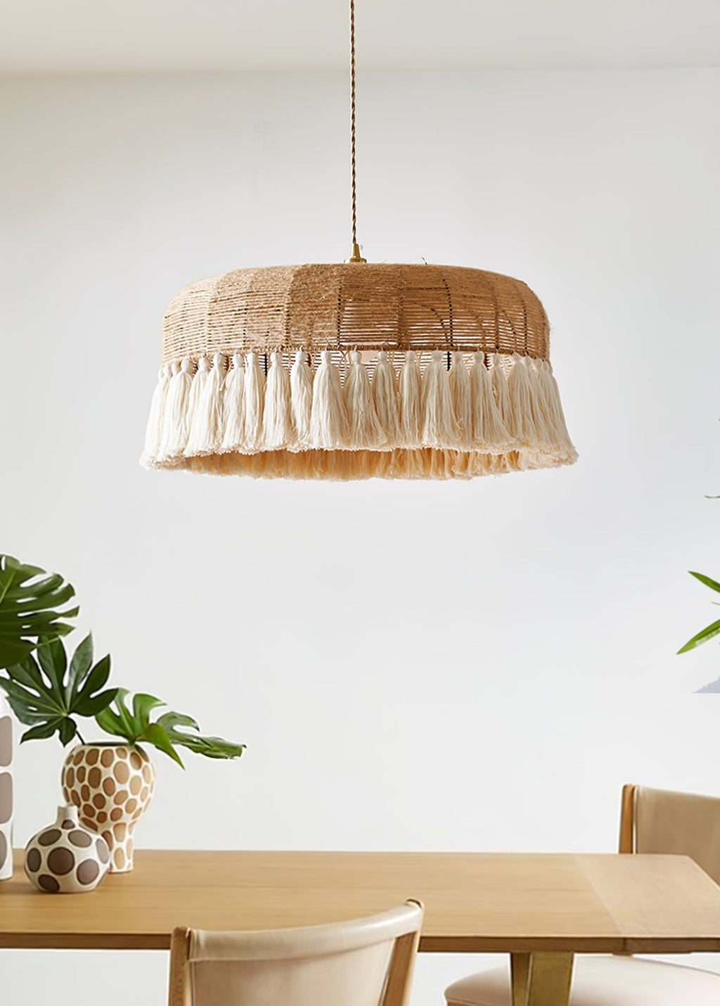 Wrenina Jute Rope Pendant Light-Moonnatur