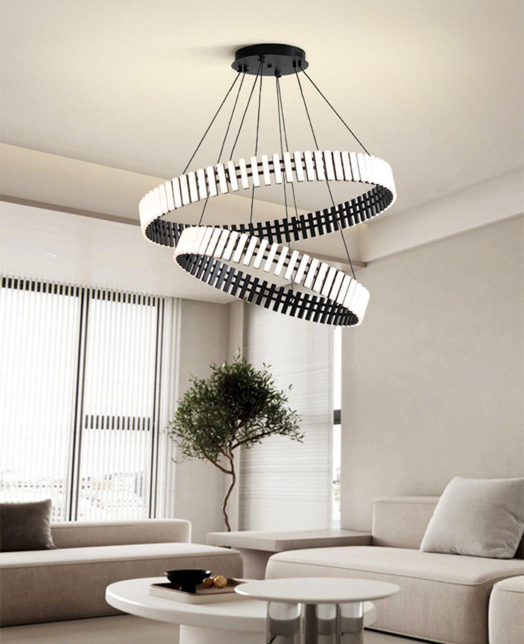 Grevis Acrylic Chandelier-Moonnatur