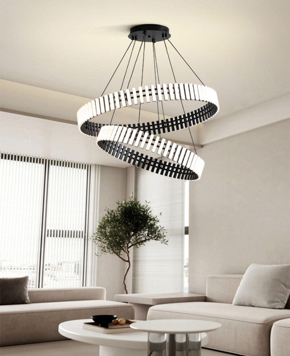 Grevis Acrylic Chandelier-Moonnatur