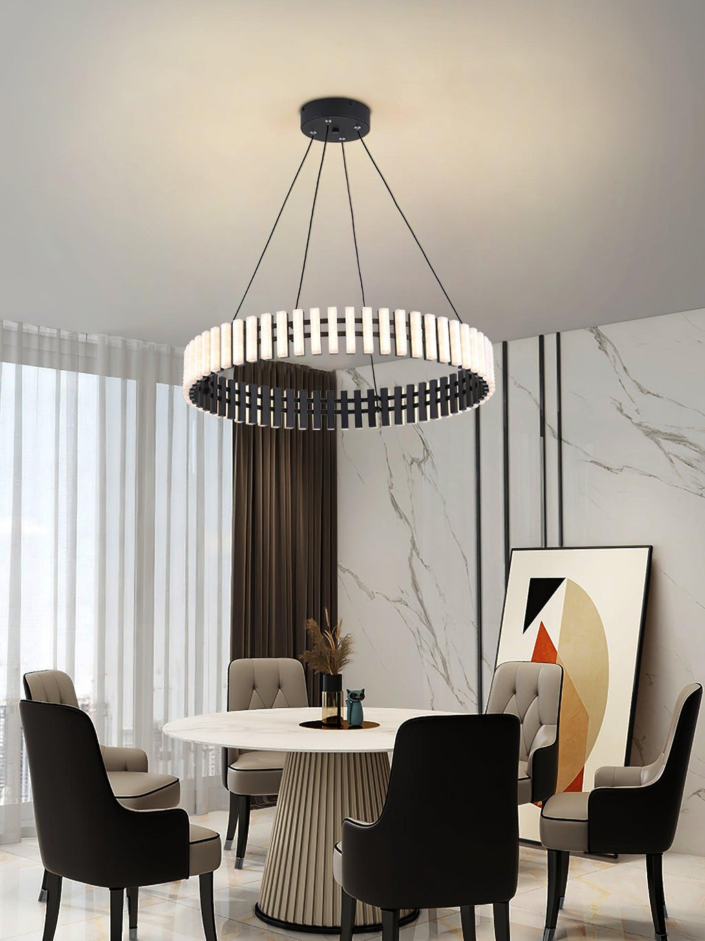 Grevis Acrylic Chandelier-Moonnatur