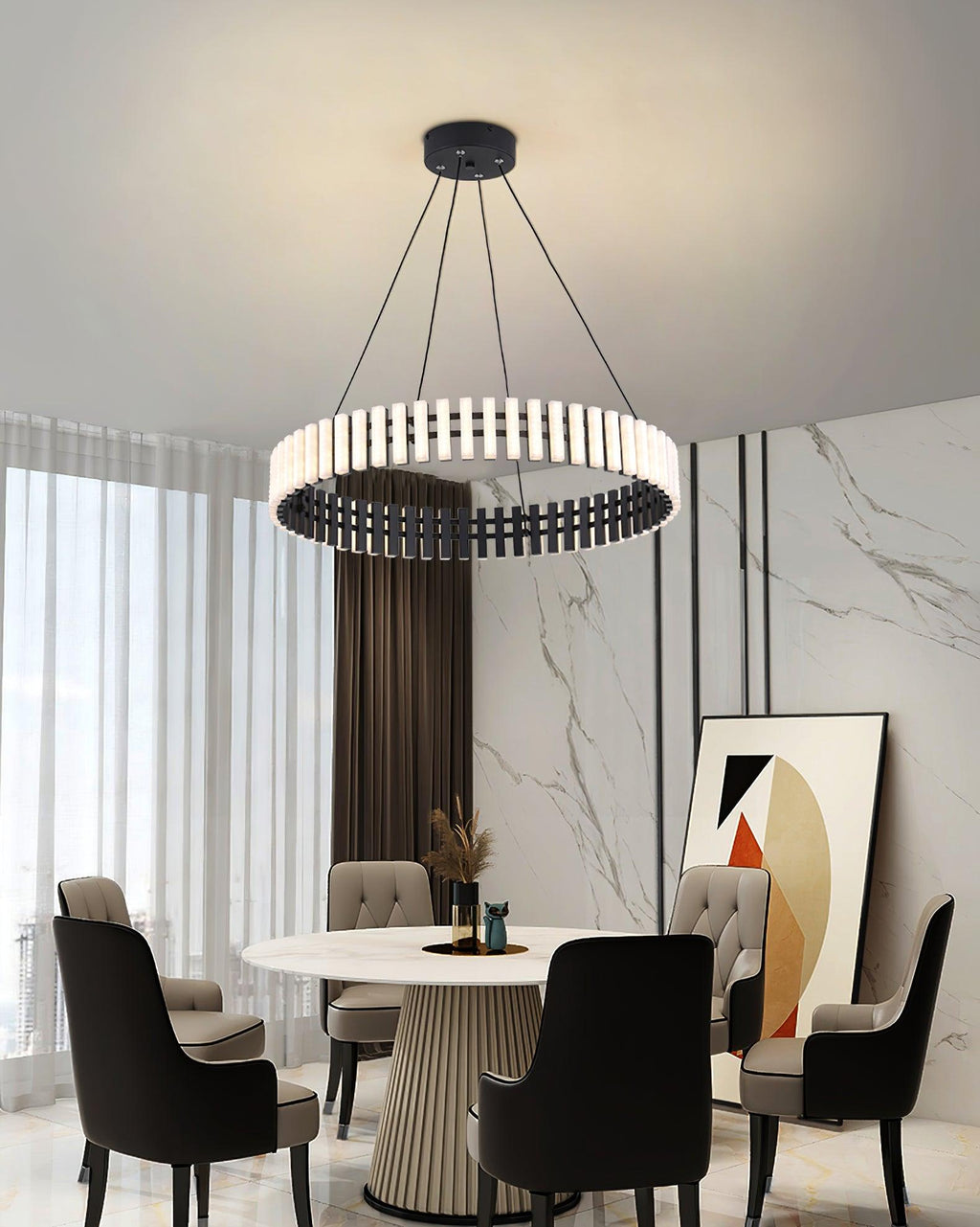 Grevis Acrylic Chandelier-Moonnatur
