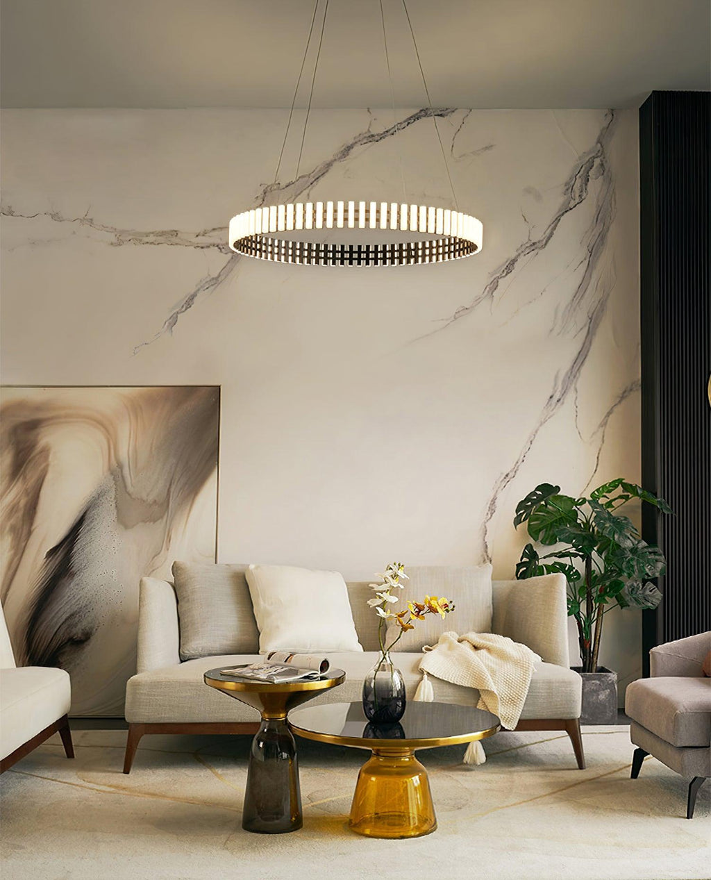 Grevis Acrylic Chandelier-Moonnatur