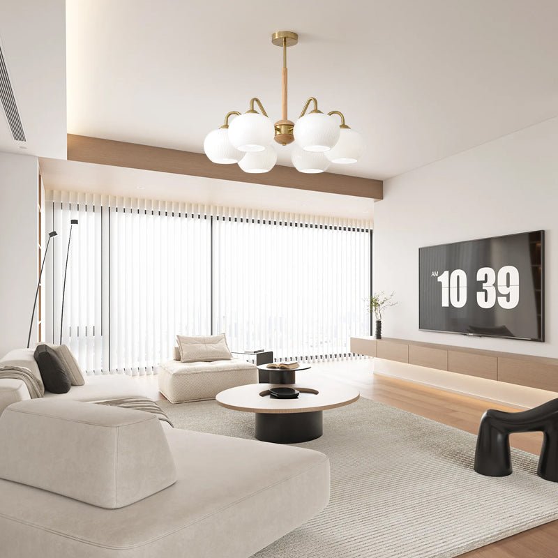 Camberbrook Ash Wood Chandelier-Moonnatur